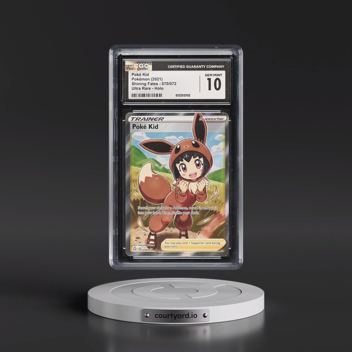 2021 Shining Fates #070/072 Poké Kid - Ultra Rare Holo (CGC 10 GEM MINT)