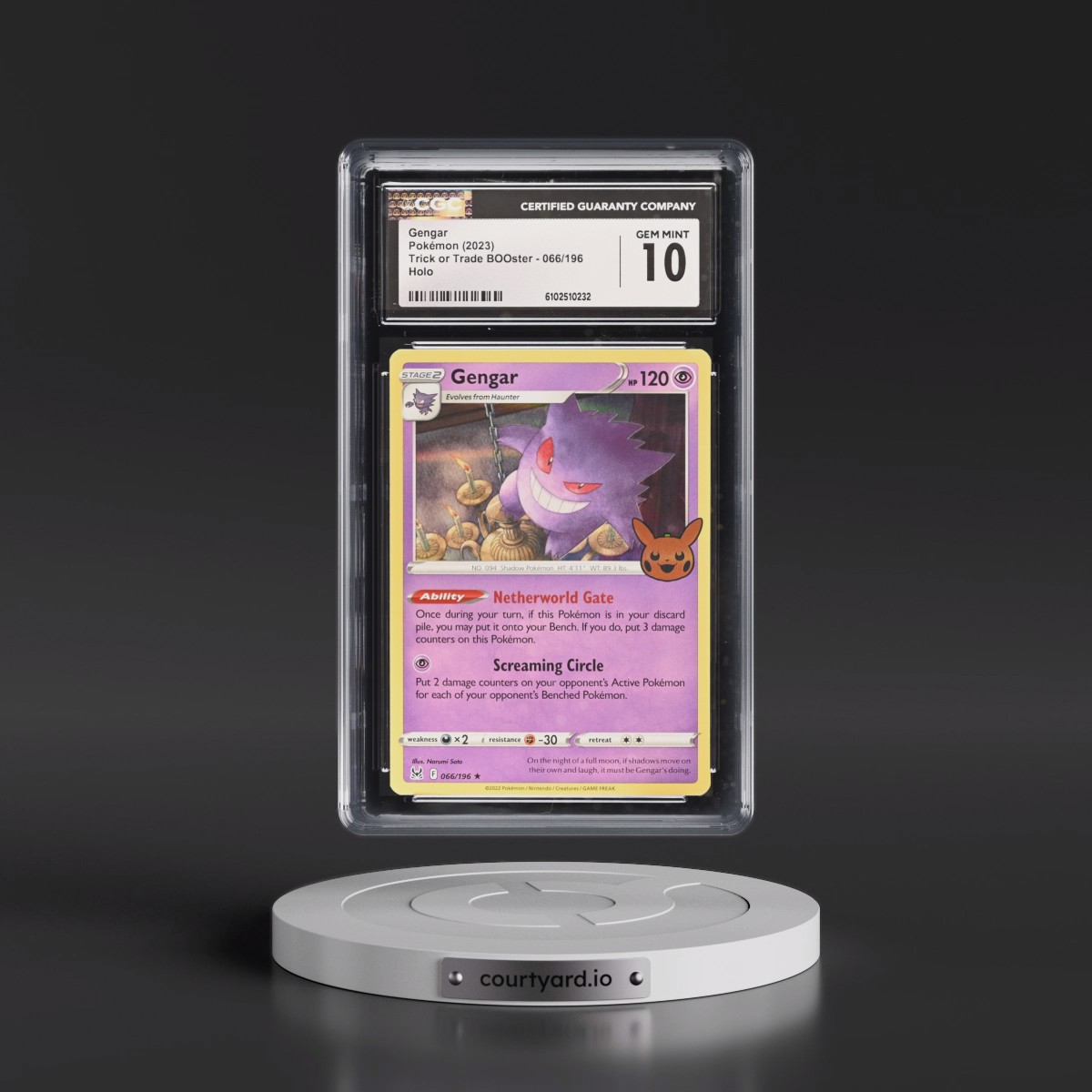 2023 Pokémon Trick or Trade #066 Gengar (CGC 10 GEM MINT)
