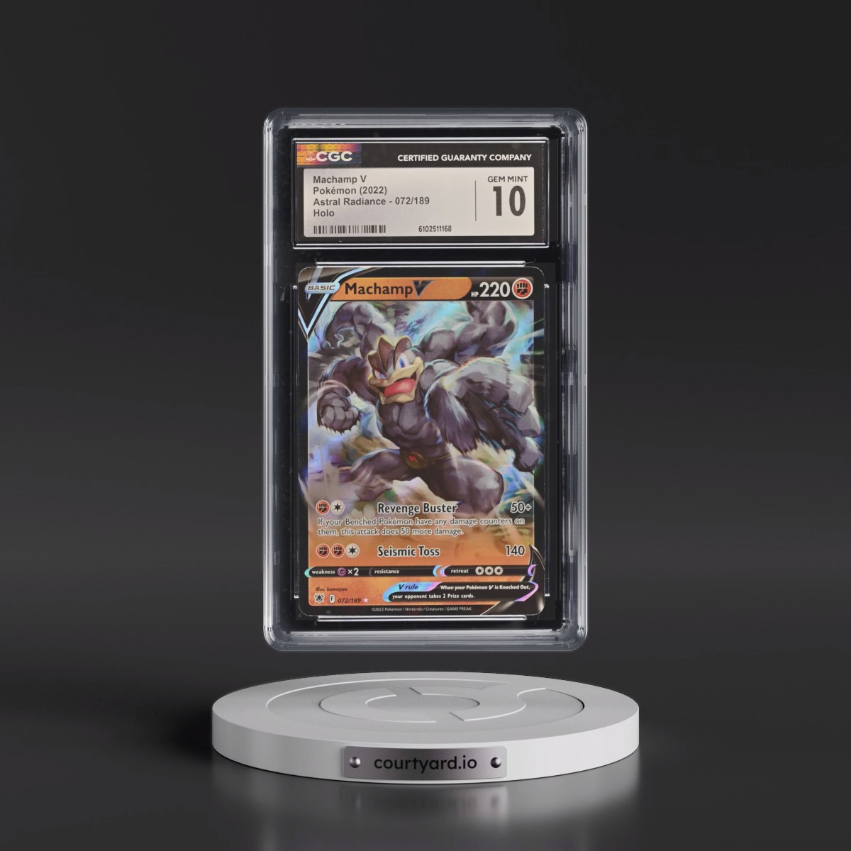 Astral Radiance #072/189 Machamp V - Holo (CGC 10 GEM MINT)