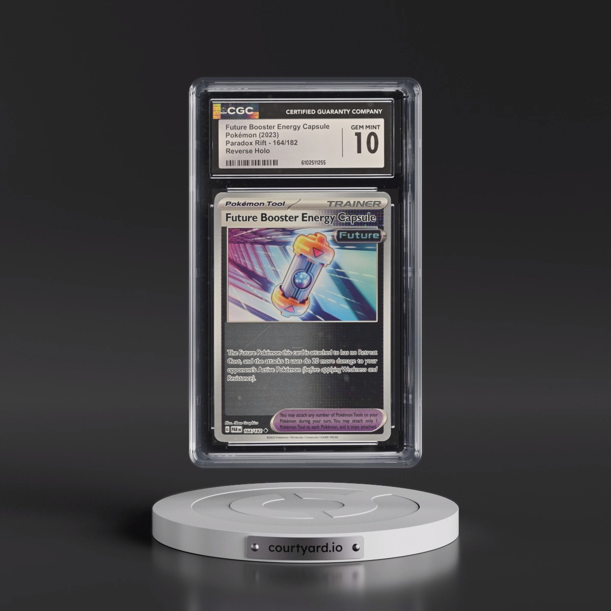 2023 Paradox Rift - PAR EN #164/182 Future Booster Energy Capsule - Reverse Holo (CGC 10 GEM MINT)