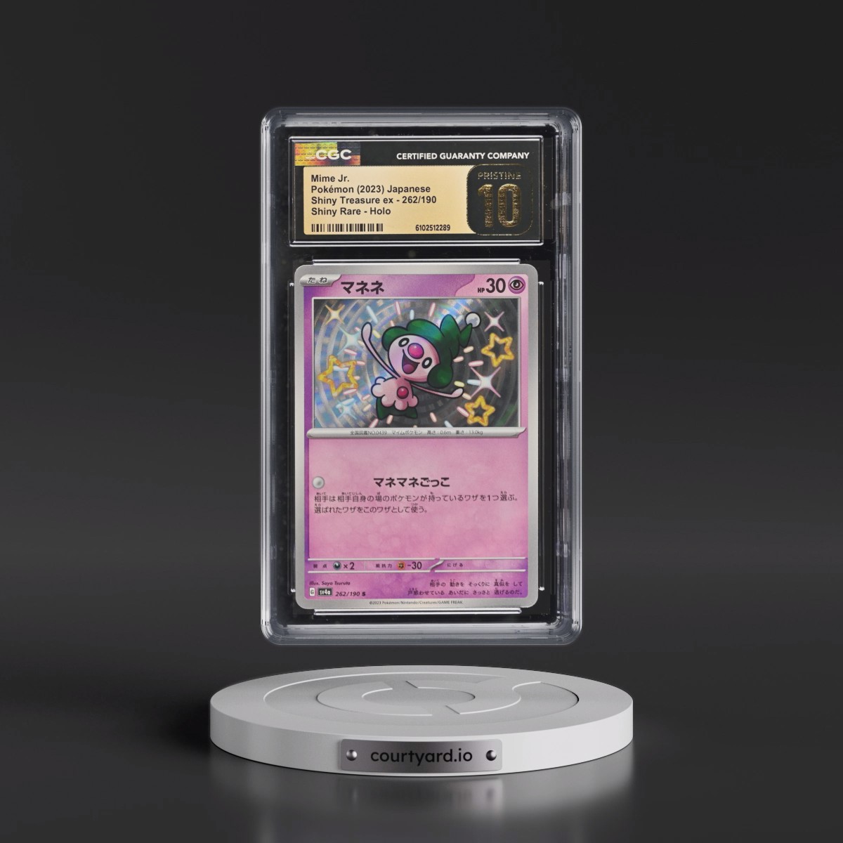 2023 Shiny Treasure ex #262/190 Mime Jr. - Shiny Rare Holo (CGC 10 PRISTINE)