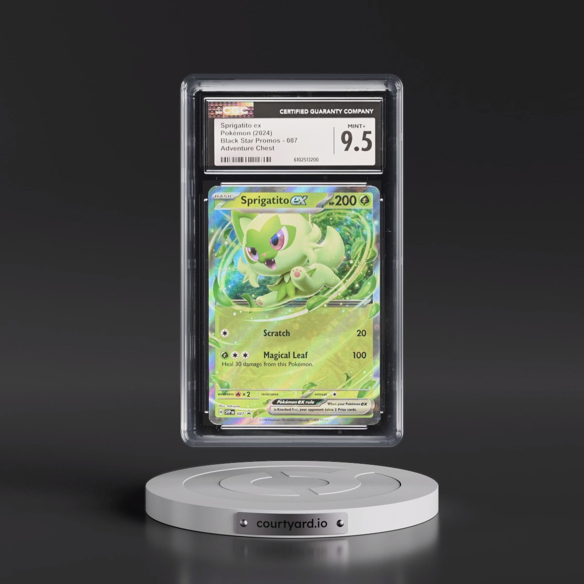 2023 Black Star Promos - Scarlet & Violet SVP EN #087 Sprigatito ex - Adventure Chest Holo (CGC 9.5 MINT+)