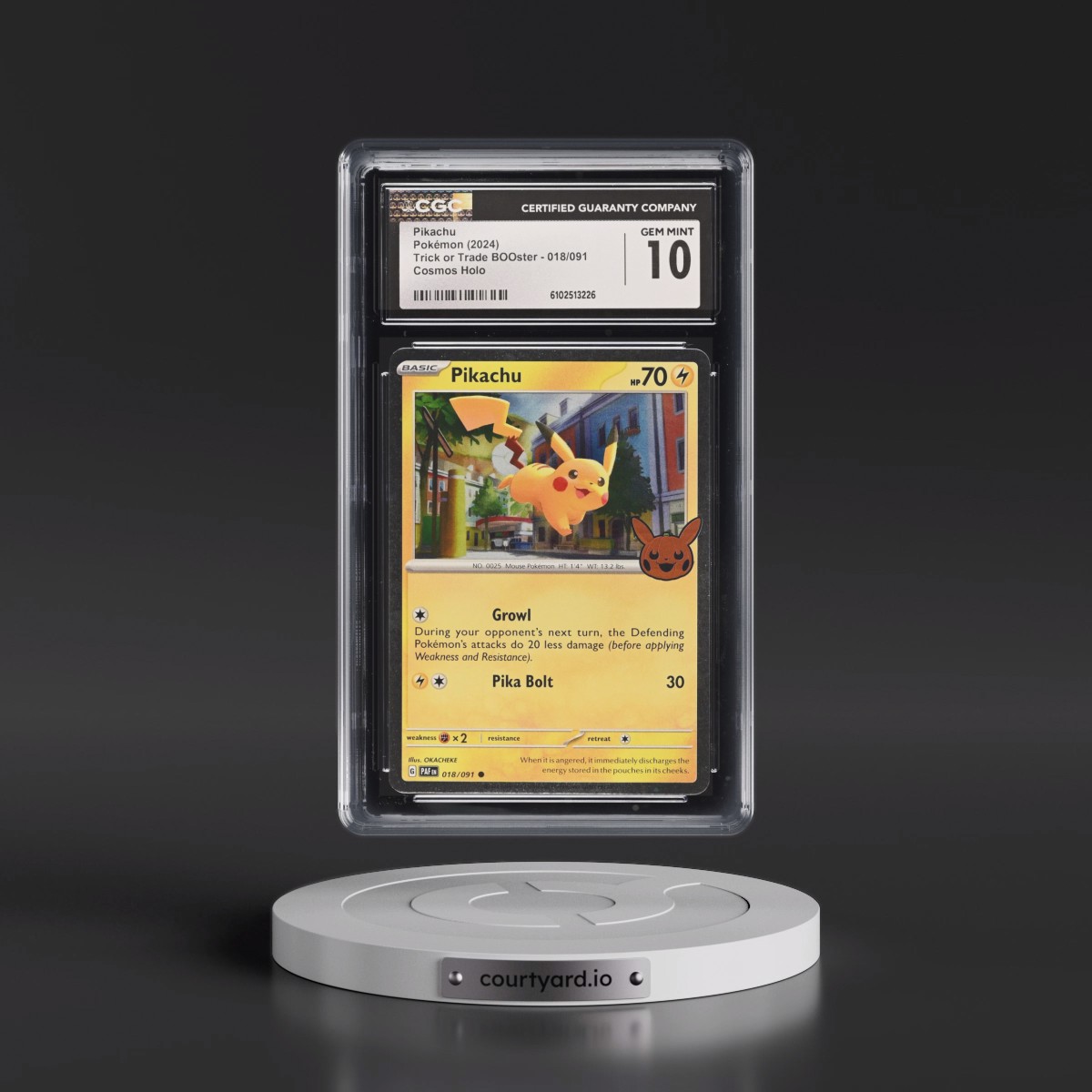 2024 Pokémon Trick or Trade #018 Pikachu (CGC 10 GEM MINT)