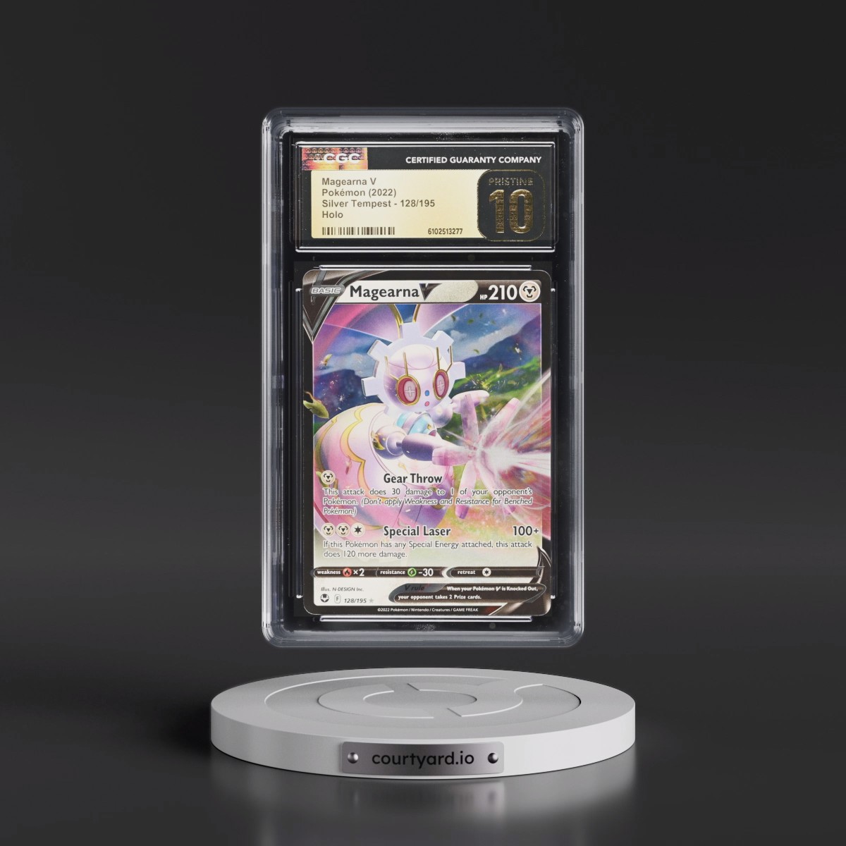 2022 Silver Tempest #128/195 Magearna V - Holo (CGC 10 PRISTINE)