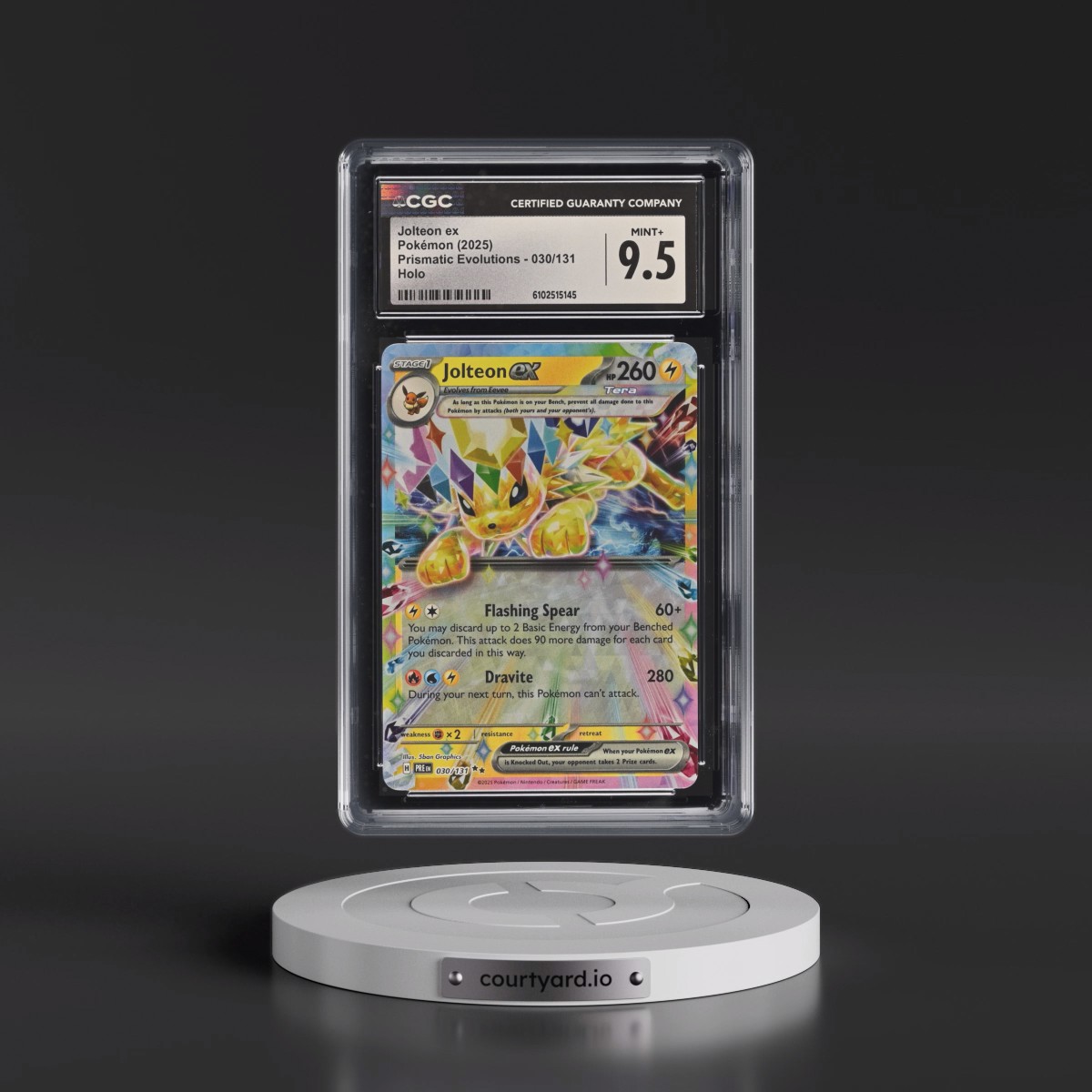 2025 Prismatic Evolutions - PRE EN #030/131 Jolteon ex - Holo (CGC 9.5 MINT+)