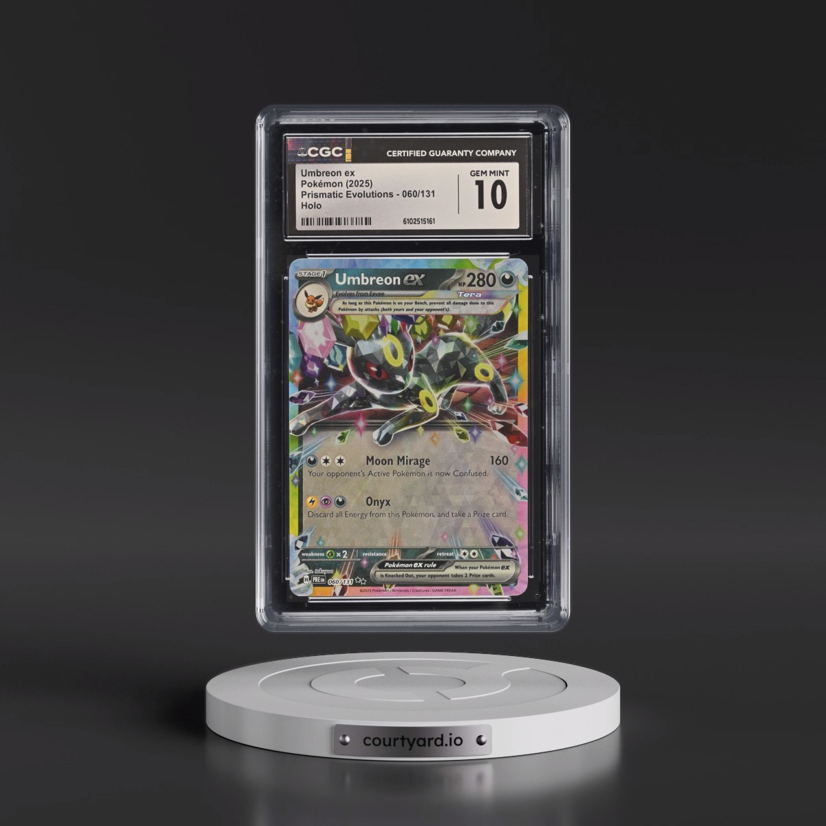 2024 Prismatic Evolutions - PRE EN #060/131 Umbreon ex - Holo (CGC 10 GEM MINT)