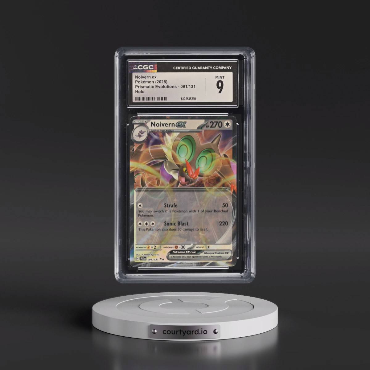2025 Prismatic Evolutions - PRE EN #091/131 Noivern ex - Holo (CGC 9 MINT)