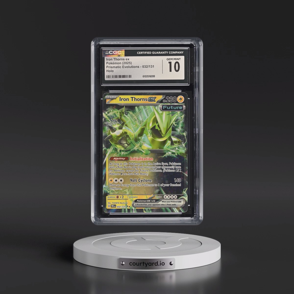 2025 Prismatic Evolutions - PRE EN #032/131 Iron Thorns ex - Holo (CGC 10 GEM MINT)