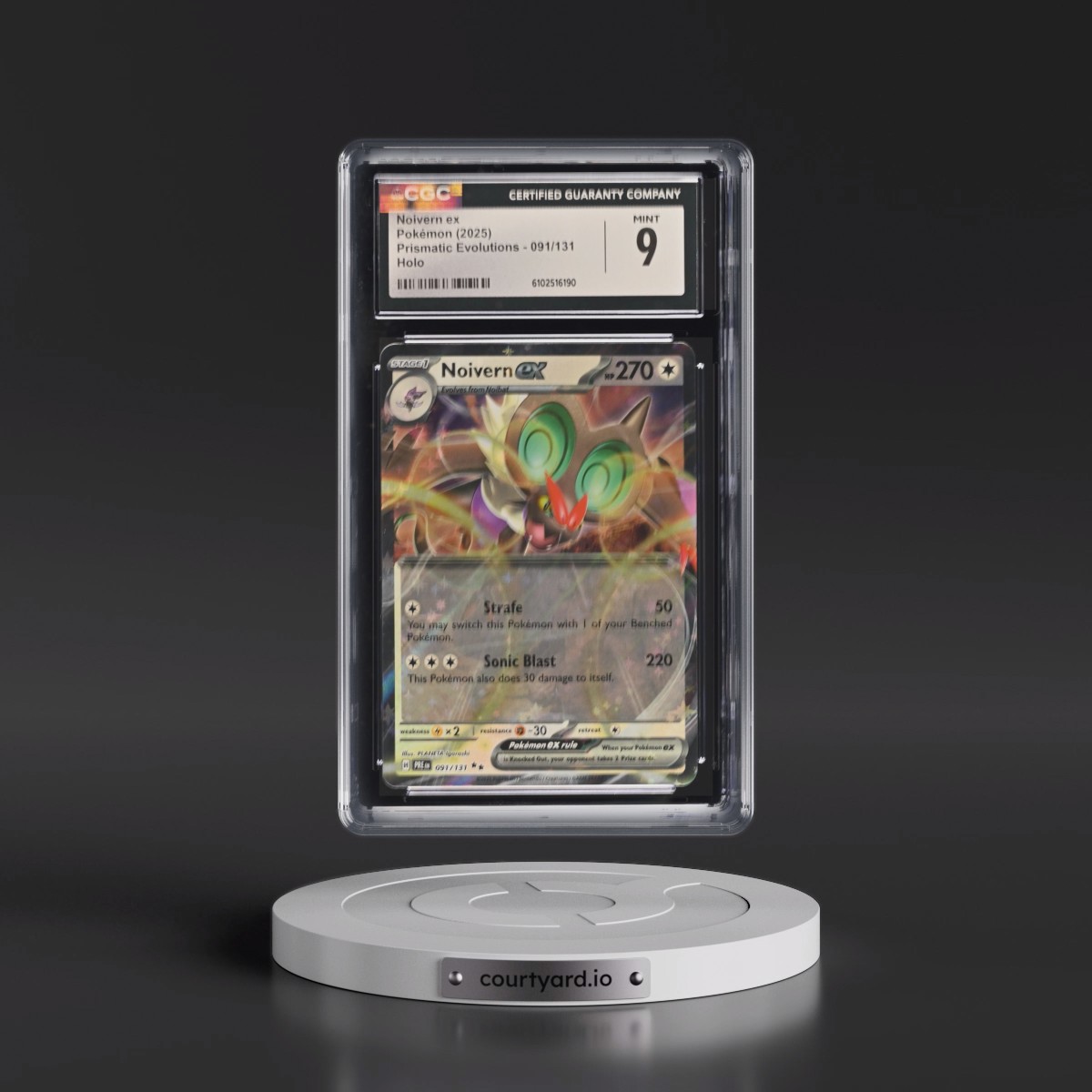 2025 Prismatic Evolutions - PRE EN #091/131 Noivern ex - Holo (CGC 9 MINT)