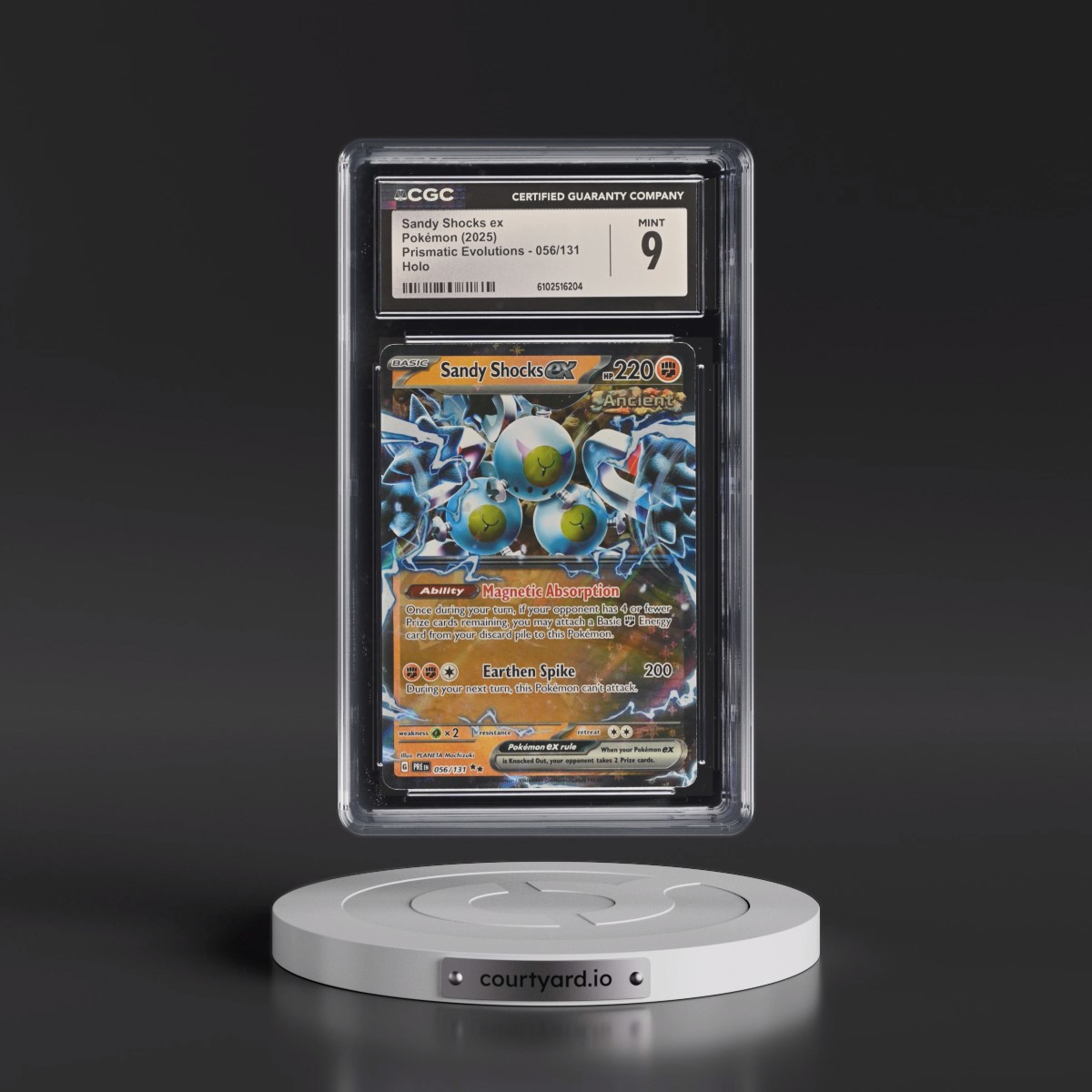 2025 Prismatic Evolutions - PRE EN #056/131 Sandy Shocks ex - Holo (CGC 9 MINT)