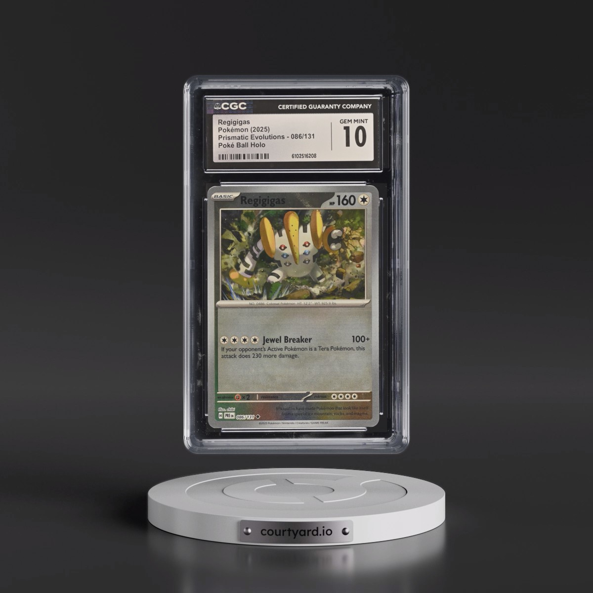 2024 Prismatic Evolutions - PRE EN #086/131 Regigigas - Poké Ball Holo (CGC 10 GEM MINT)