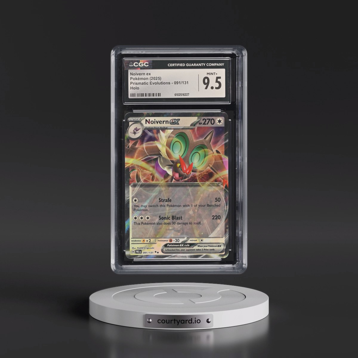 2025 Prismatic Evolutions - PRE EN #091/131 Noivern ex - Holo (CGC 9.5 MINT+)