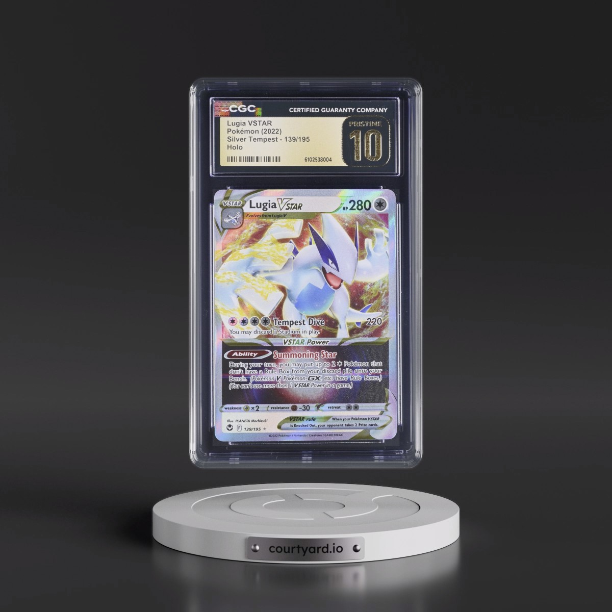 2022 Silver Tempest #139/195 Lugia VSTAR - Holo (CGC 10 PRISTINE)