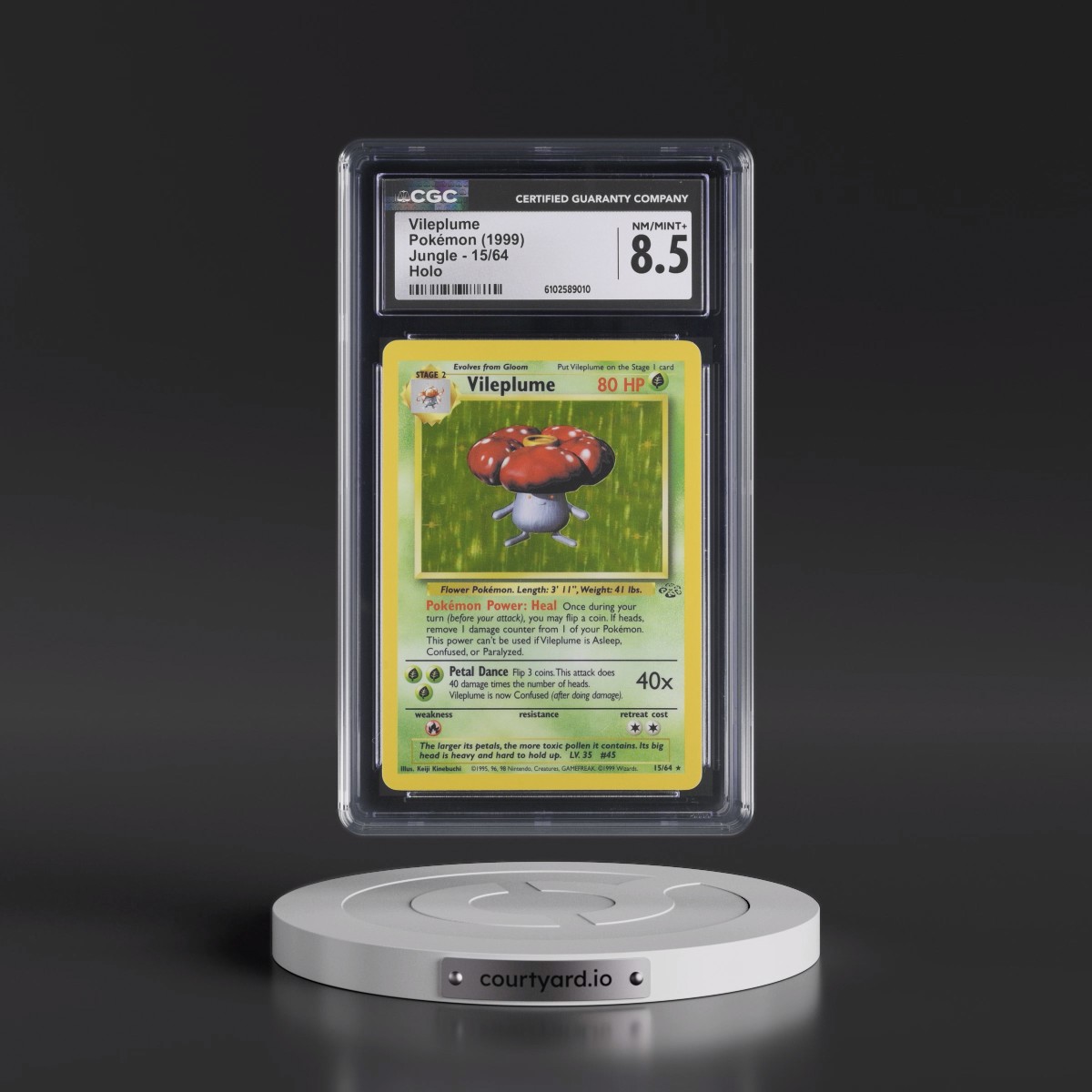 1999 Jungle #15/64 Vileplume - Holo (CGC 8.5 NM-MT+)