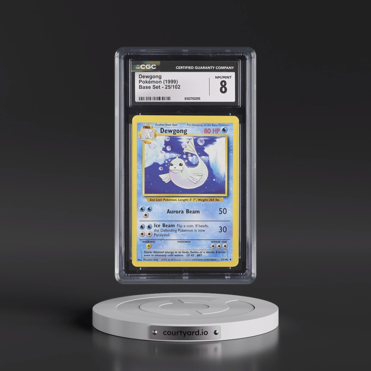 1999 Base Set #25/102 Dewgong (CGC 8 NM-MT)