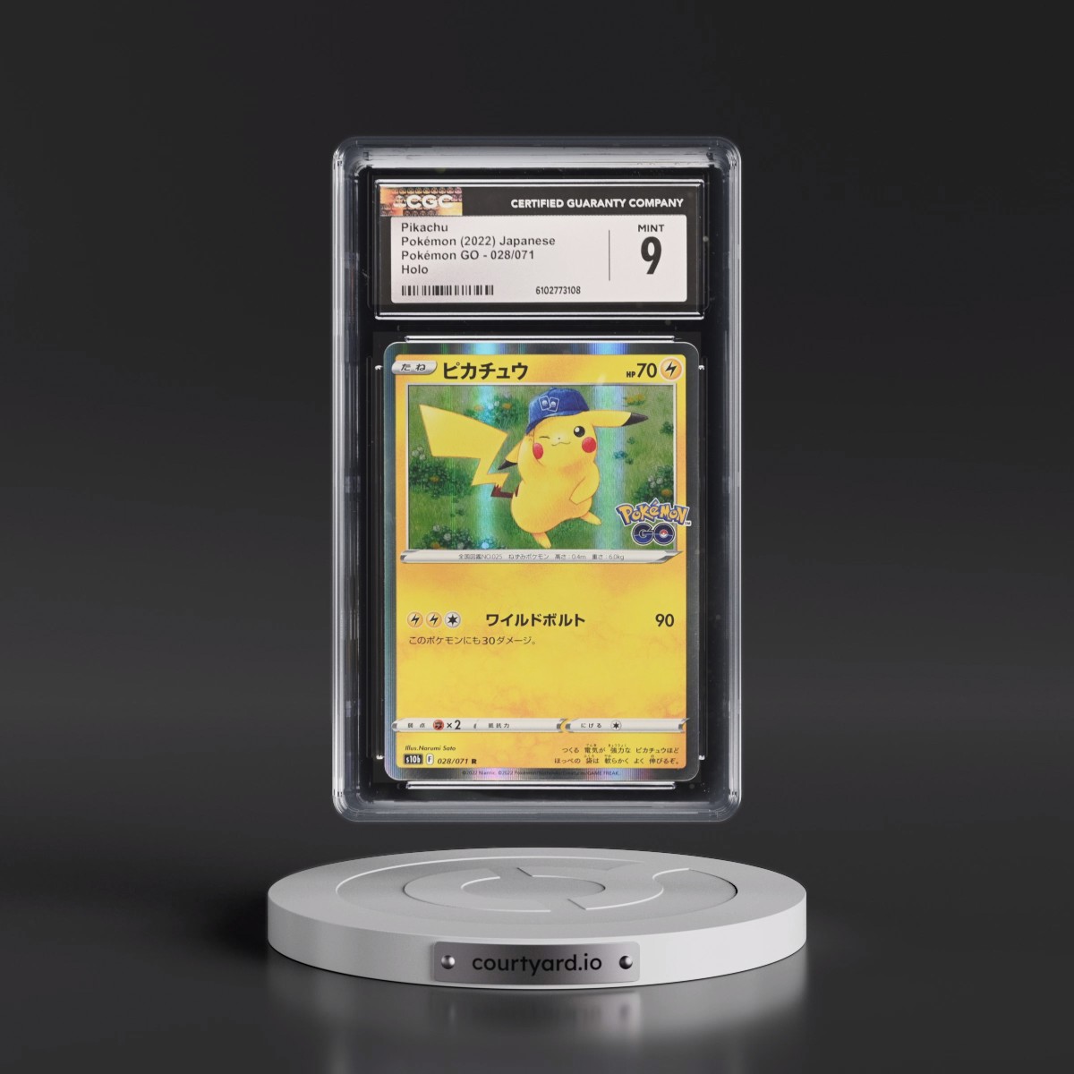 2022 Pokémon GO #028/071 Pikachu - Holo (CGC 9 MINT)