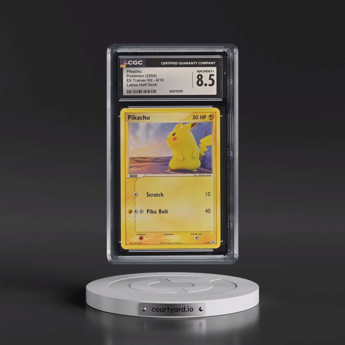 2004 EX Trainer Kit #6/10 Pikachu - Latios Half Deck (CGC 8.5 NM-MT+)