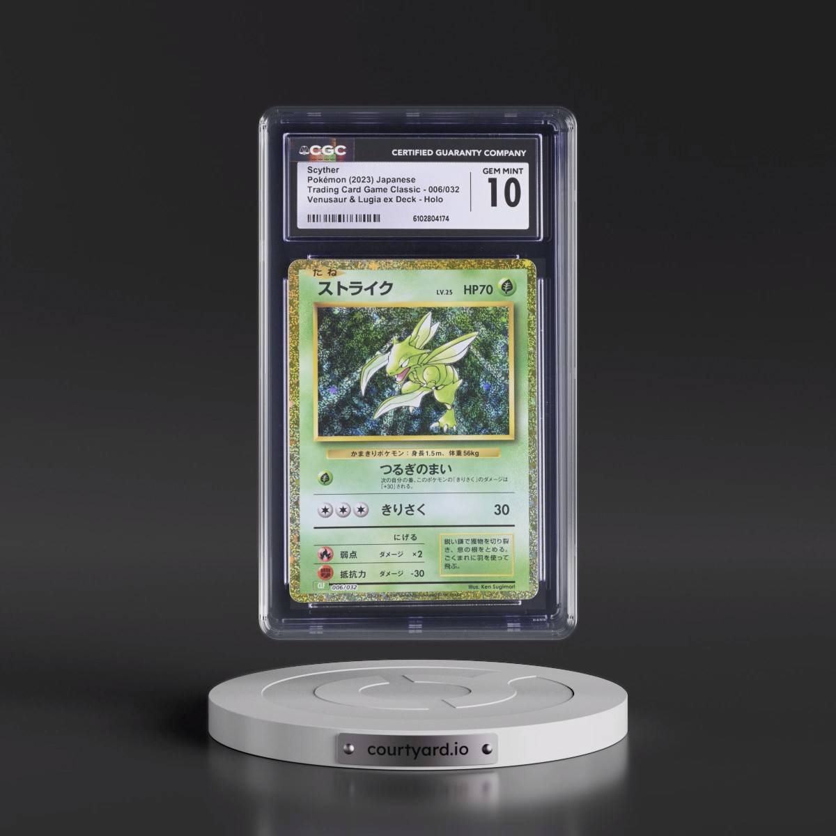 2023 Trading Card Game Classic - CLF, CLL, CLK #006/032 Scyther - Venusaur & Lugia ex Deck - CLF Holo (CGC 10 GEM MINT)