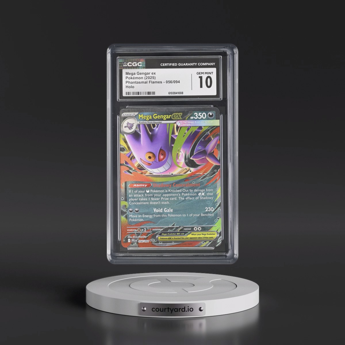 2025 Phantasmal Flames - PFL EN #056/094 Mega Gengar ex - Holo (CGC 10 GEM MINT)