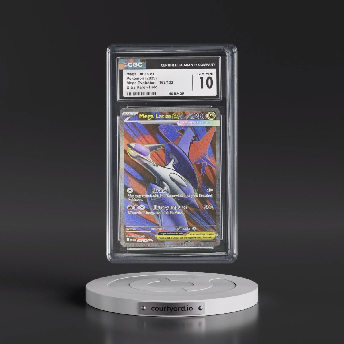 2025 Mega Evolution - MEG EN #163/132 Mega Latias ex - Ultra Rare Holo (CGC 10 GEM MINT)