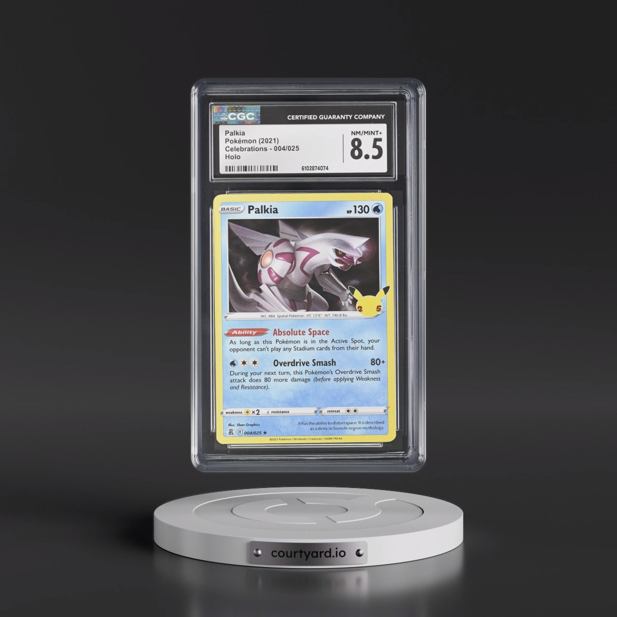 2021 Celebrations #004/025 Palkia - Holo (CGC 8.5 NM-MT+)
