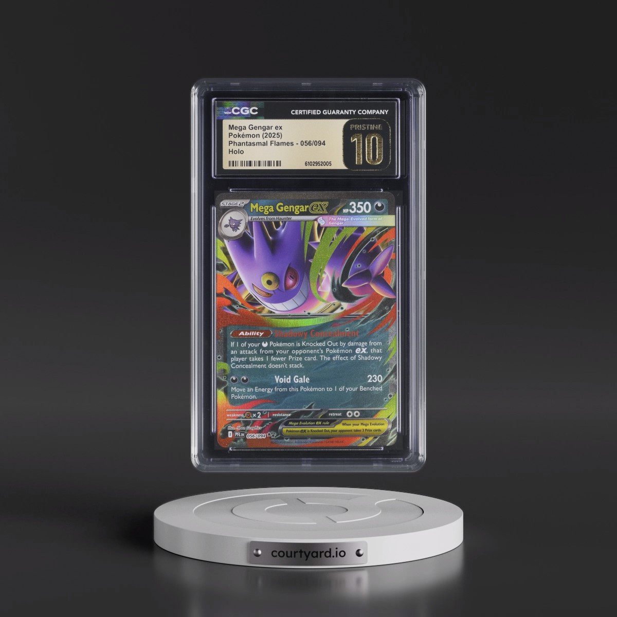 2025 Phantasmal Flames - PFL EN #056/094 Mega Gengar ex - Holo (CGC 10 PRISTINE)