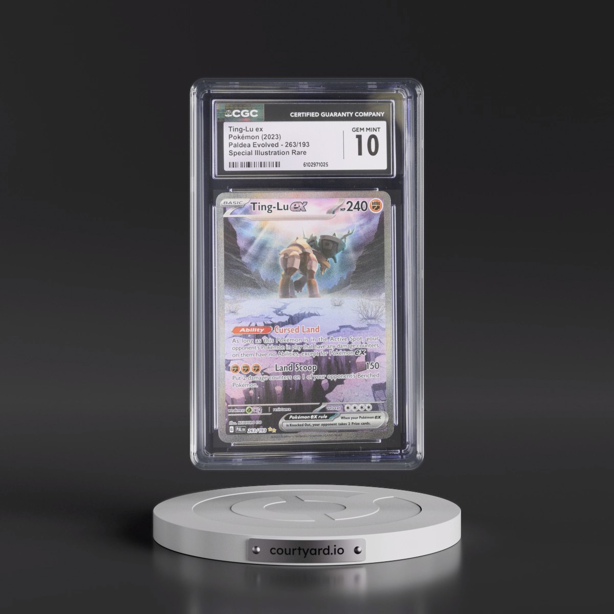 2023 Paldea Evolved - PAL EN #263/193 Ting-Lu ex - Special Illustration Rare (Holo) (CGC 10 GEM MINT)