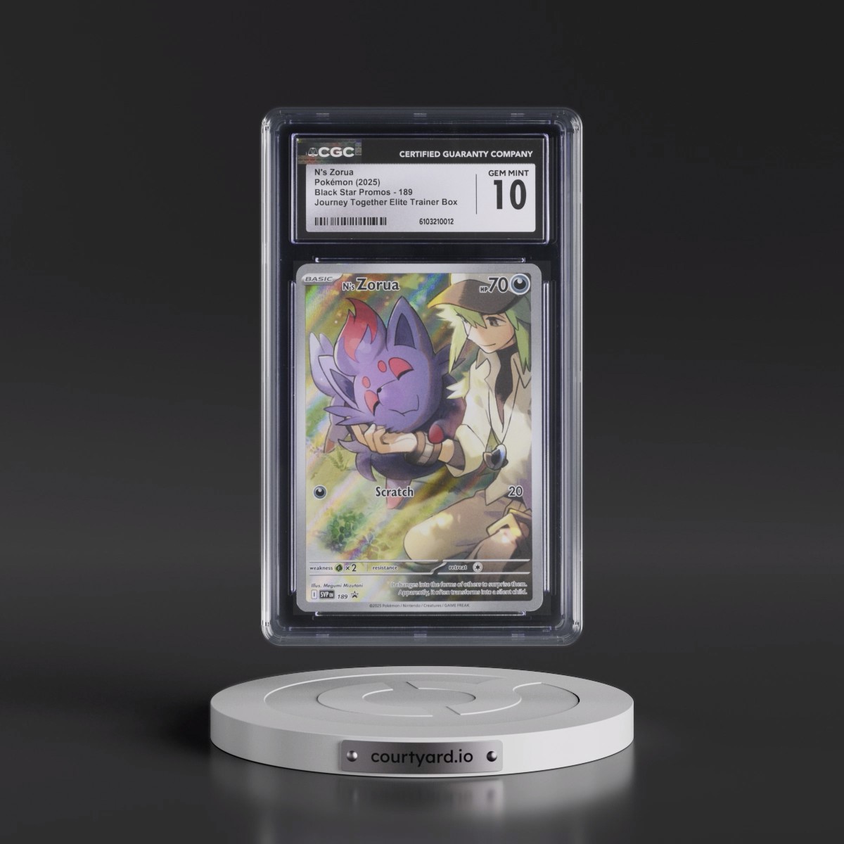 2023 Black Star Promos - Scarlet & Violet SVP EN #189 N's Zorua - Journey Together Elite Trainer Box (Holo) (CGC 10 GEM MINT)