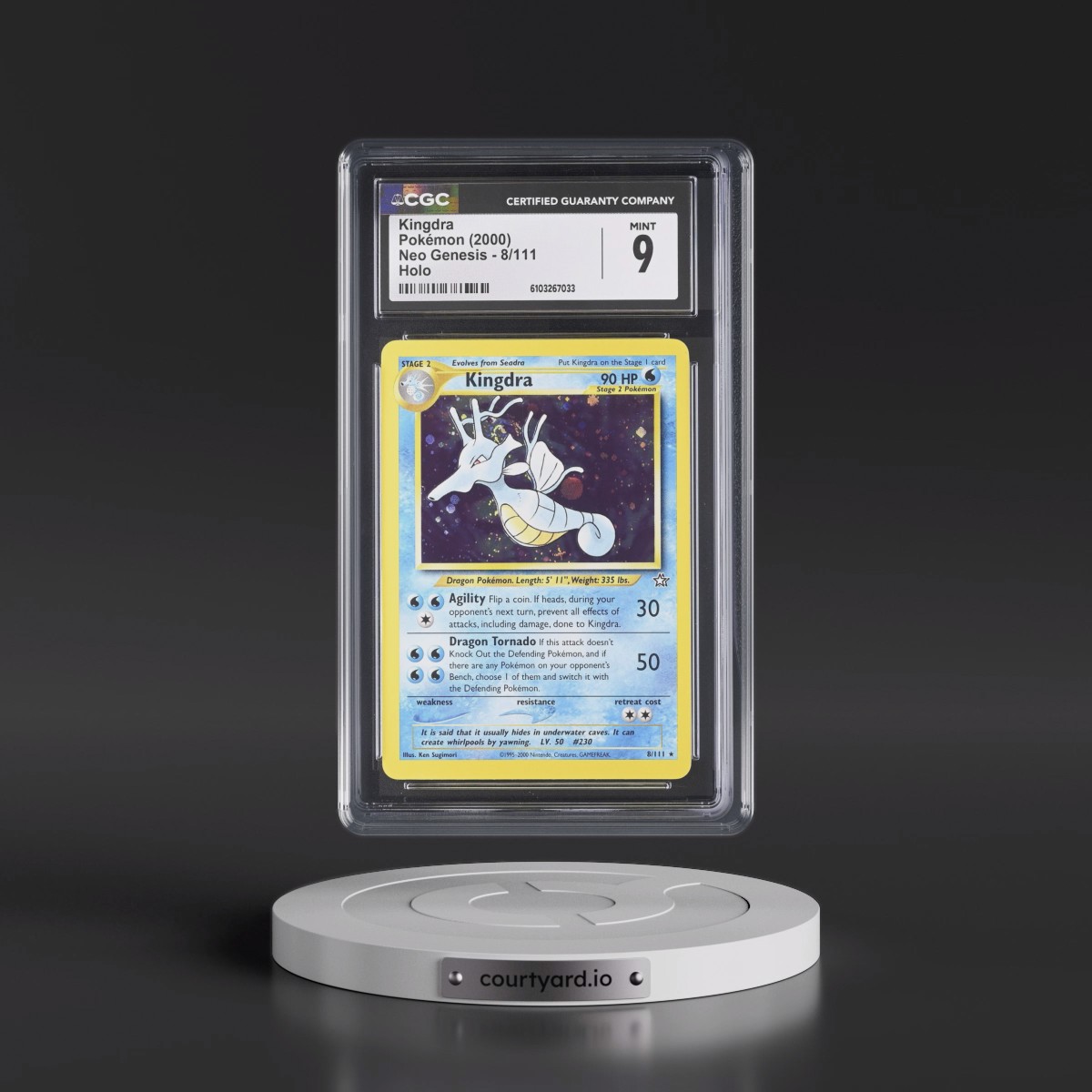 2000 Neo Genesis #8/111 Kingdra - Holo (CGC 9 MINT)