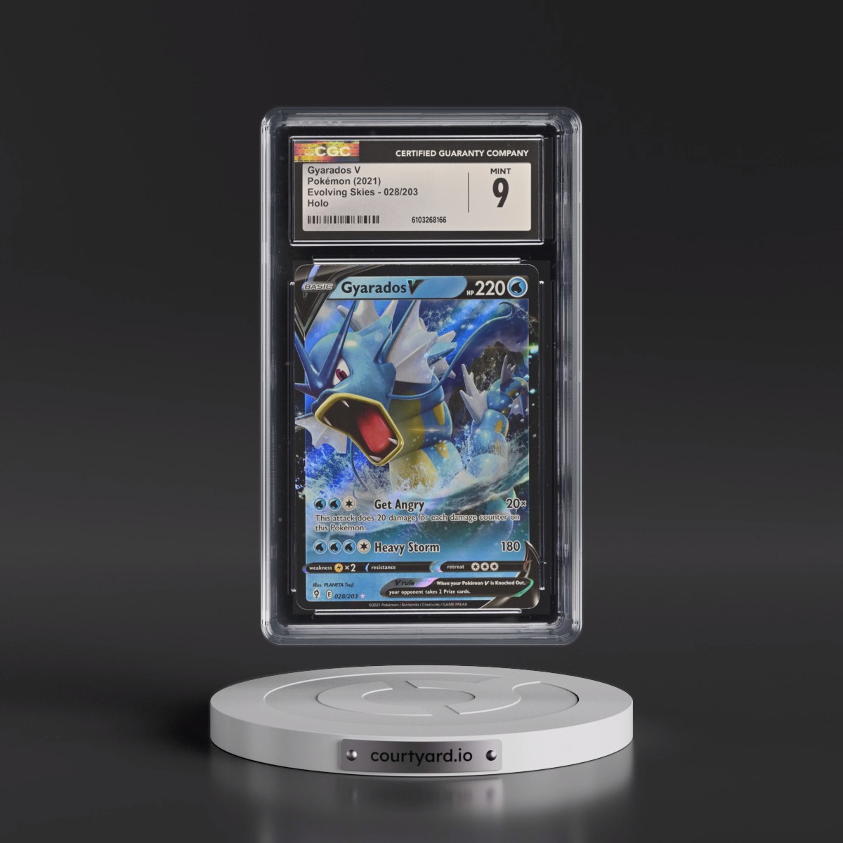 2021 Evolving Skies #028/203 Gyarados V - Holo (CGC 9 MINT)