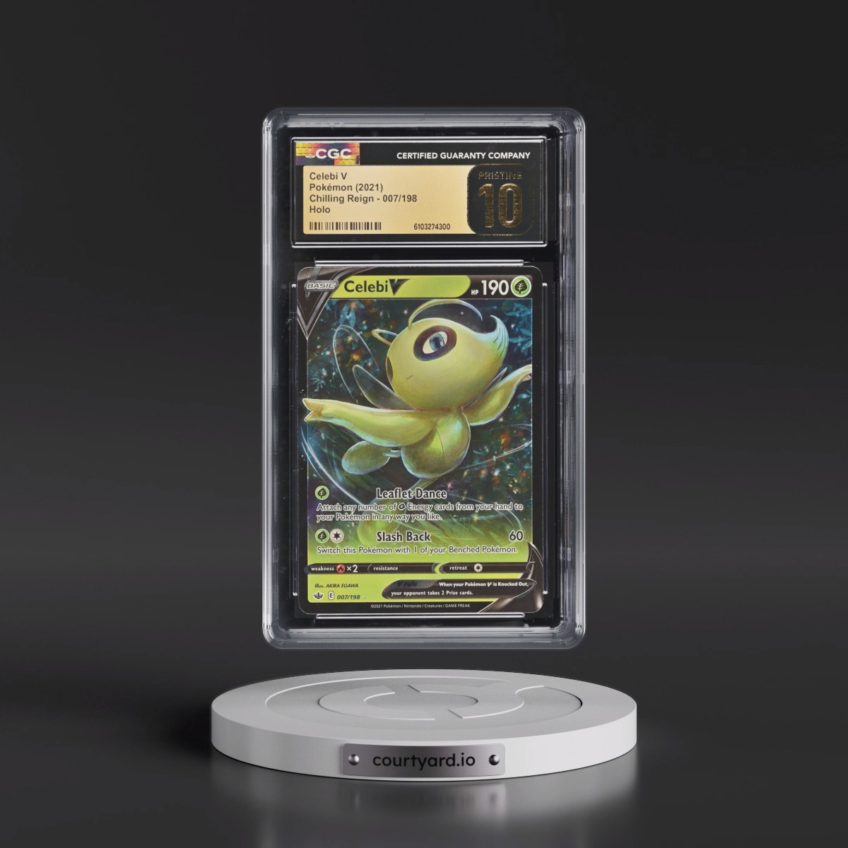 2021 Chilling Reign #007/198 Celebi V - Holo (CGC 10 PRISTINE)