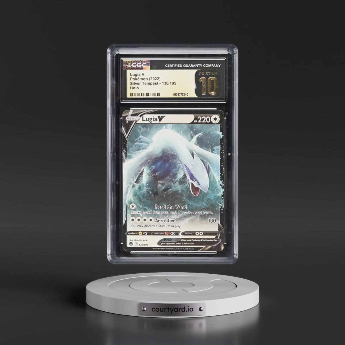 2022 Silver Tempest #138/195 Lugia V - Holo (CGC 10 PRISTINE)