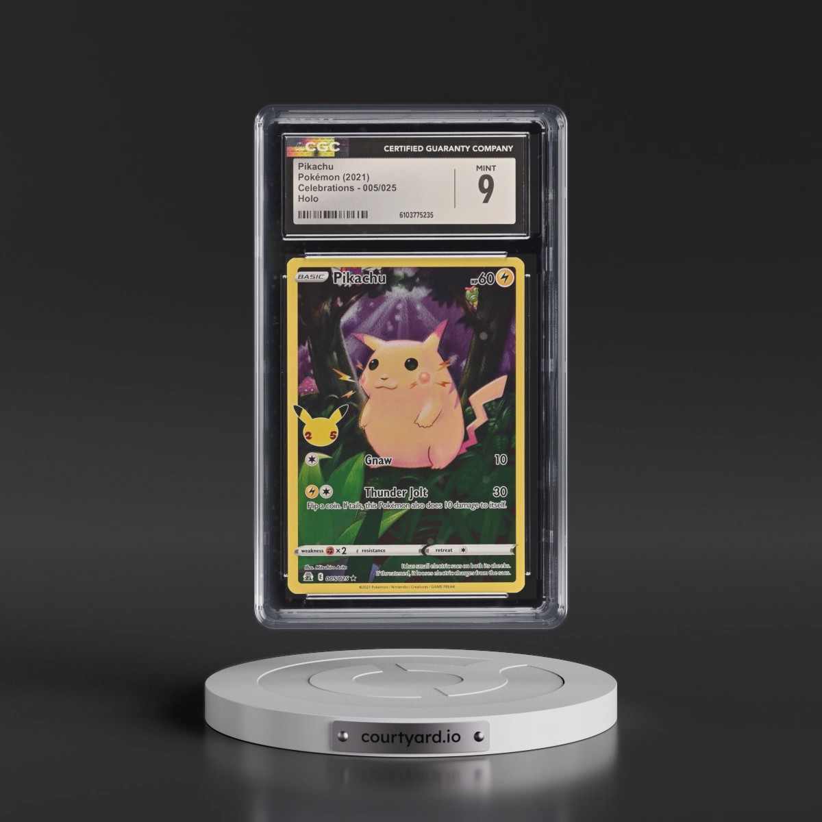 2021 Celebrations #005/025 Pikachu - Holo (CGC 9 MINT)