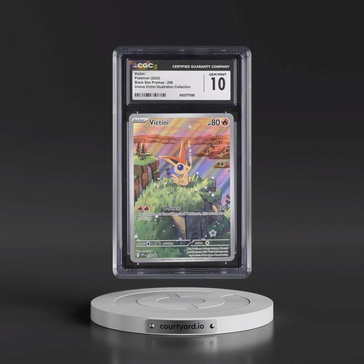 2023 Black Star Promos - Scarlet & Violet SVP EN #208 Victini - Unova Victini Illustration Collection (Holo) (CGC 10 GEM MINT)