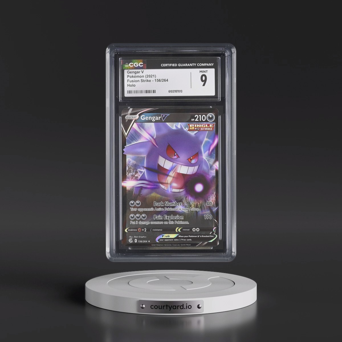 2019 Fusion Strike #156/264 Gengar V - Holo (CGC 9 MINT)