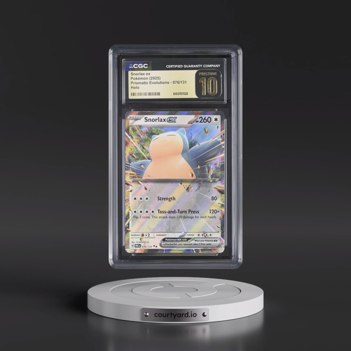 2024 Prismatic Evolutions - PRE EN #076/131 Snorlax ex - Holo (CGC 10 PRISTINE)