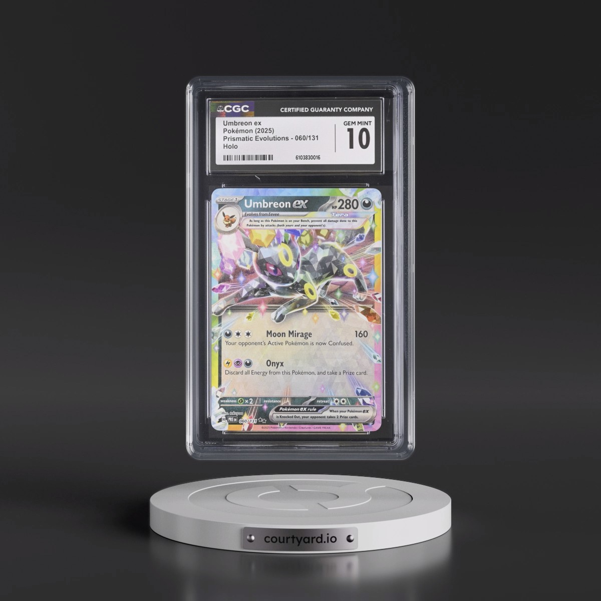 2024 Prismatic Evolutions - PRE EN #060/131 Umbreon ex - Holo (CGC 10 GEM MINT)