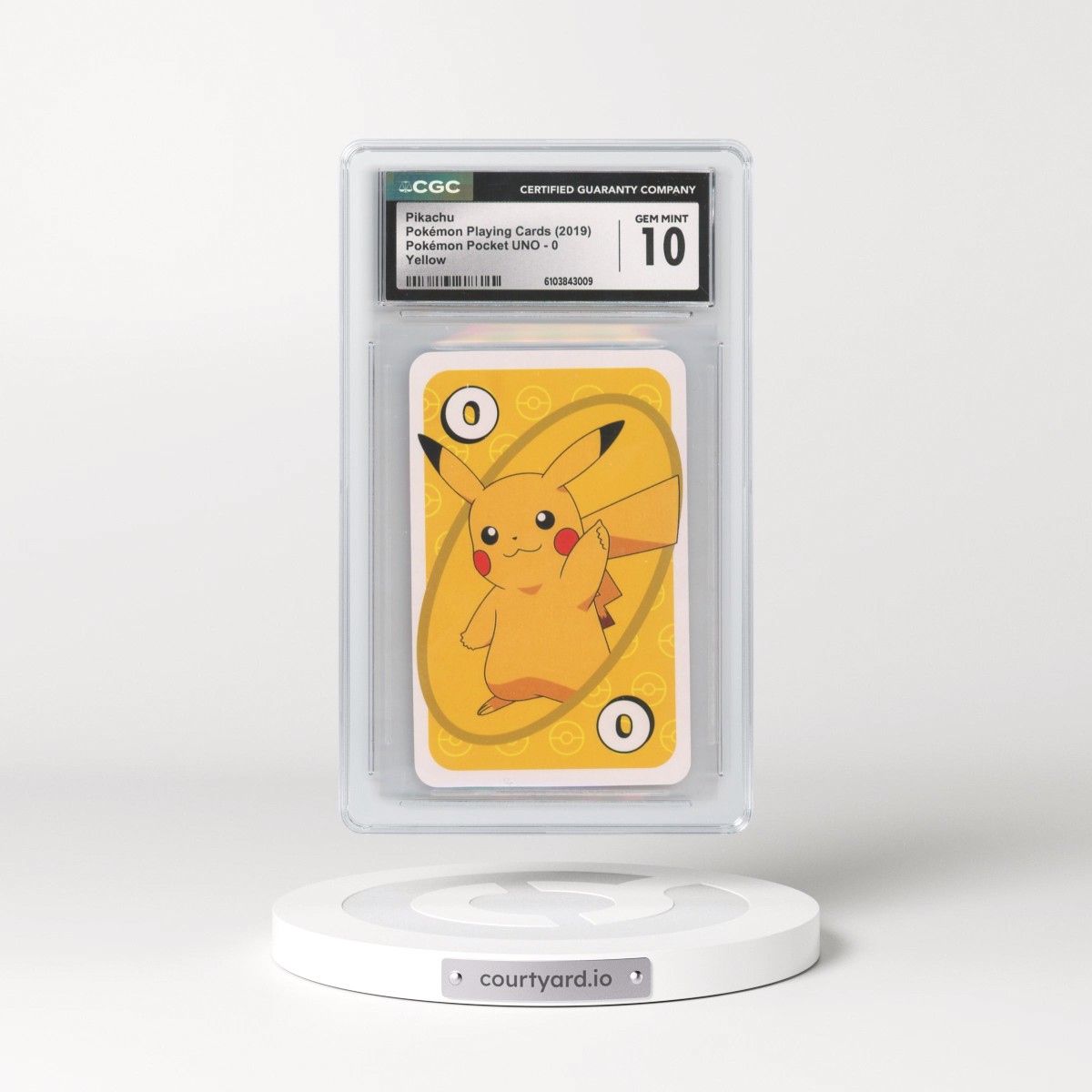 2019 Pokémon Pocket UNO (2019 Asia Back) #0 Pikachu - Yellow (CGC 10 GEM MINT)