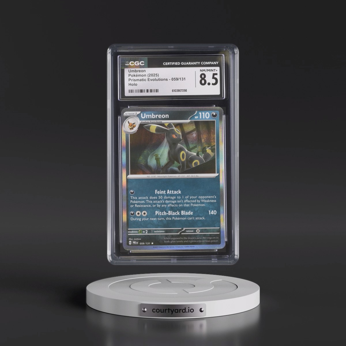 2024 Prismatic Evolutions - PRE EN #059/131 Umbreon - Holo (CGC 8.5 NM-MT+)