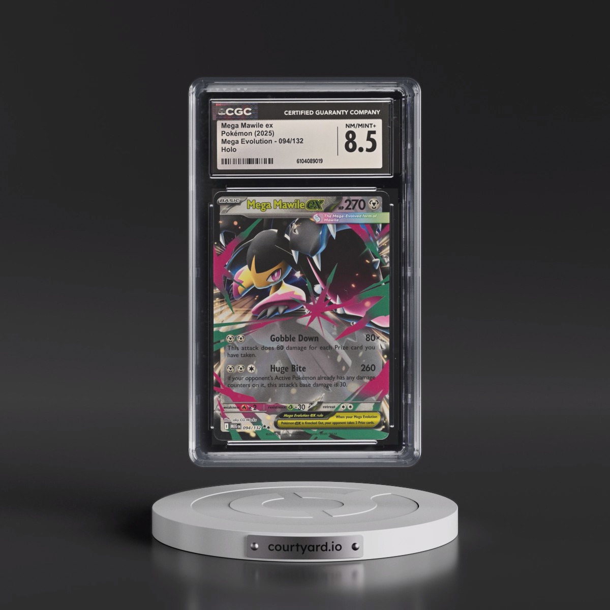 2025 Mega Evolution - MEG EN #094/132 Mega Mawile ex - Holo (CGC 8.5 NM-MT+)