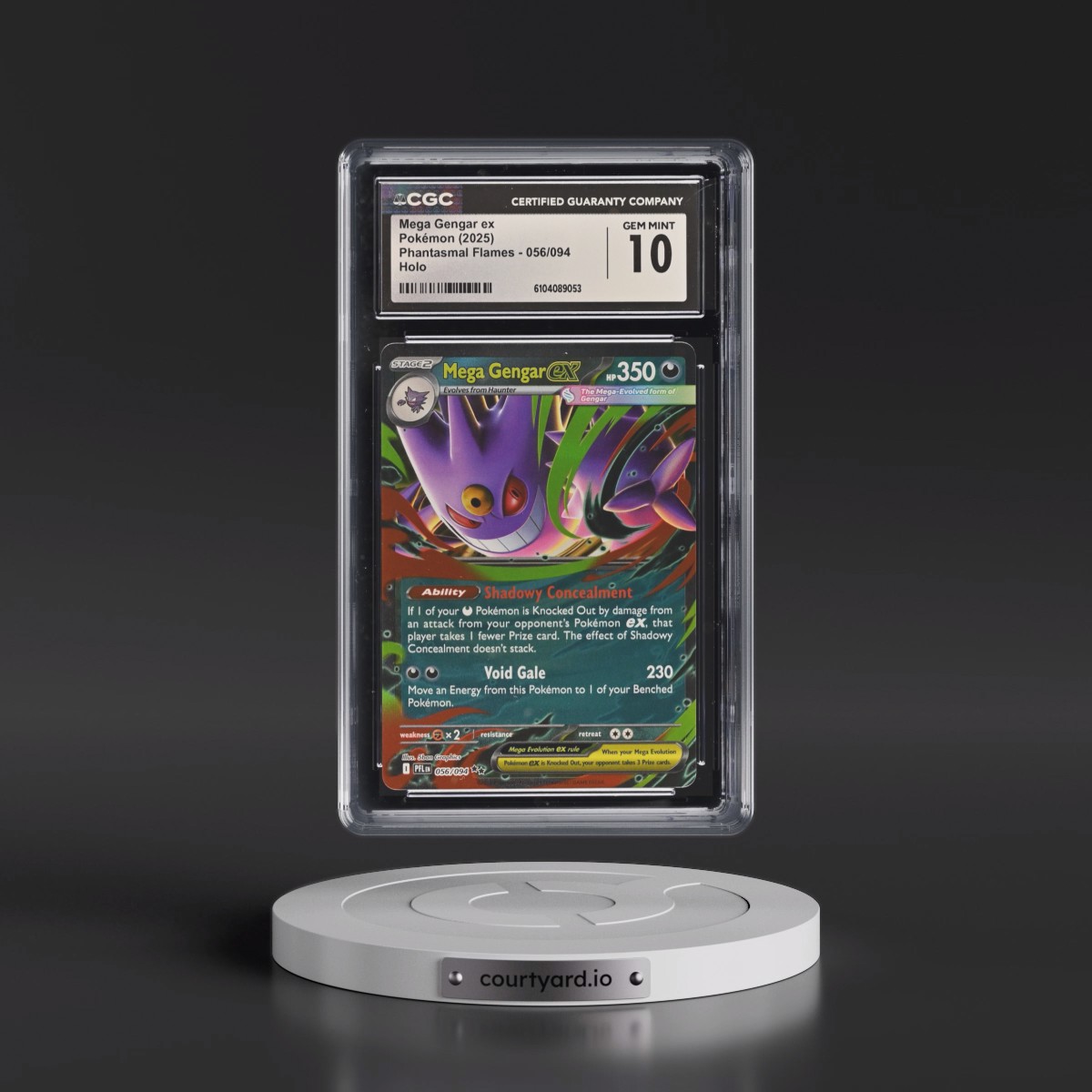 2025 Phantasmal Flames - PFL EN #056/094 Mega Gengar ex - Holo (CGC 10 GEM MINT)