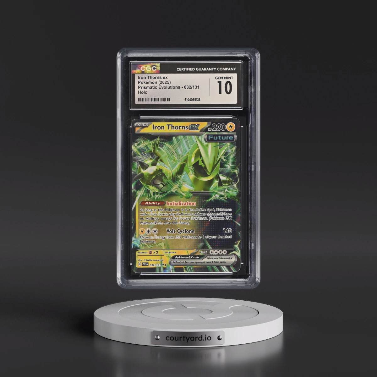 2025 Prismatic Evolutions - PRE EN #032/131 Iron Thorns ex - Holo (CGC 10 GEM MINT)