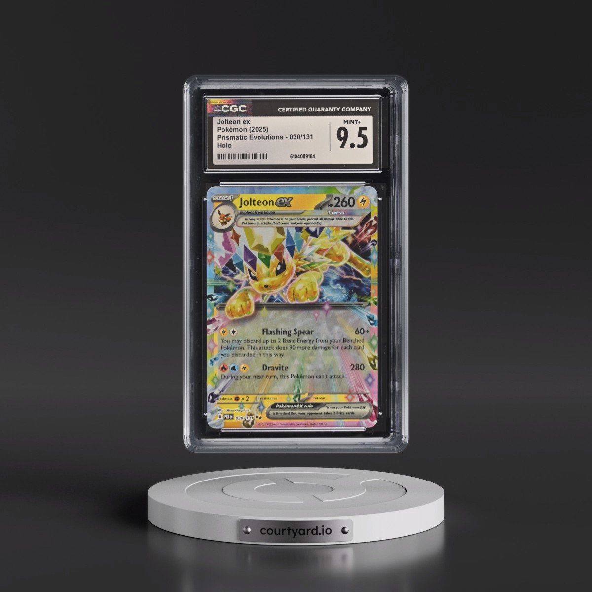 2025 Prismatic Evolutions - PRE EN #030/131 Jolteon ex - Holo (CGC 9.5 MINT+)