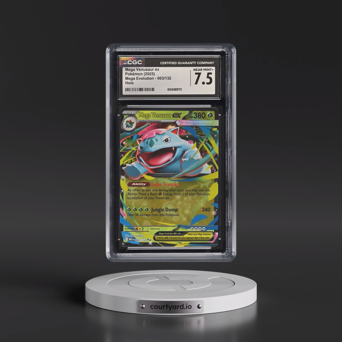 2025 Mega Evolution - MEG EN #003/132 Mega Venusaur ex - Holo (CGC 7.5 NM+)