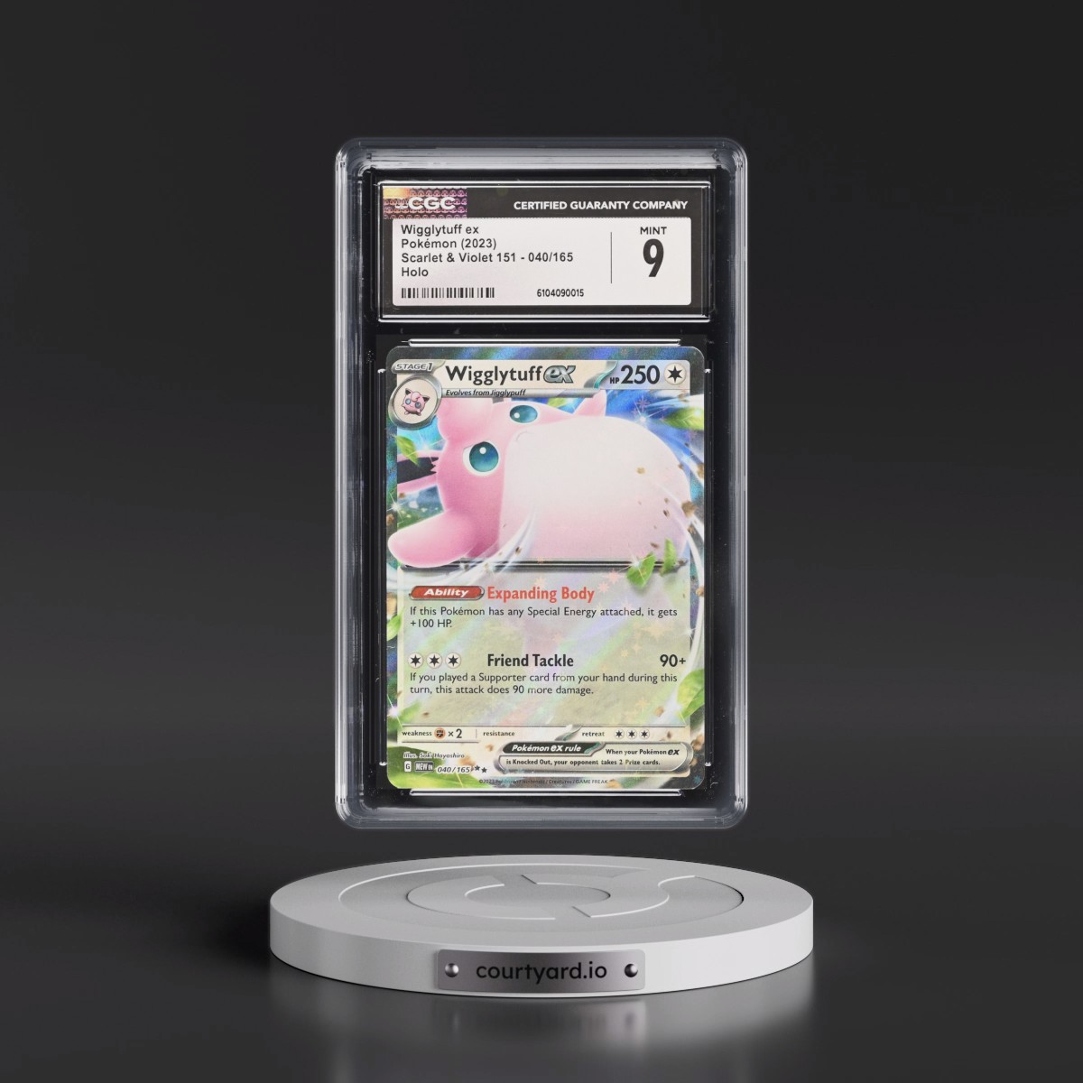 2023 Scarlet & Violet 151 - MEW EN #040/165 Wigglytuff ex - Holo (CGC 9 MINT)