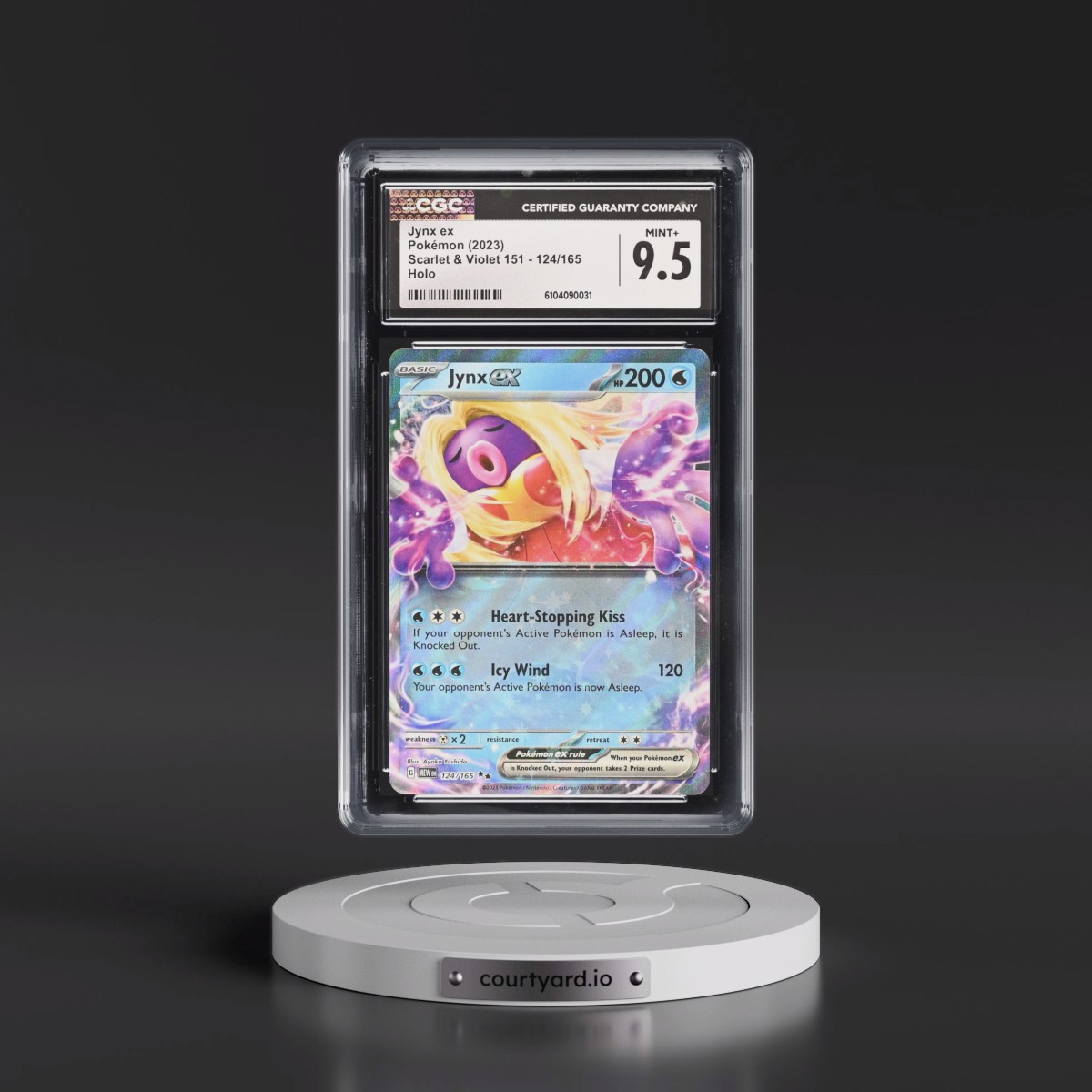 2023 Scarlet & Violet 151 - MEW EN #124/165 Jynx ex - Holo (CGC 9.5 MINT+)