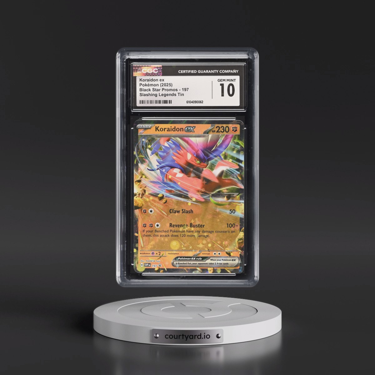 2023 Black Star Promos - Scarlet & Violet SVP EN #197 Koraidon ex - Slashing Legends Tin (Holo) (CGC 10 GEM MINT)