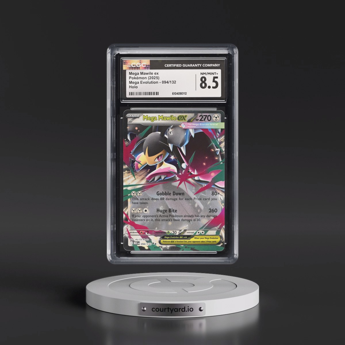 2025 Mega Evolution - MEG EN #094/132 Mega Mawile ex - Holo (CGC 8.5 NM-MT+)