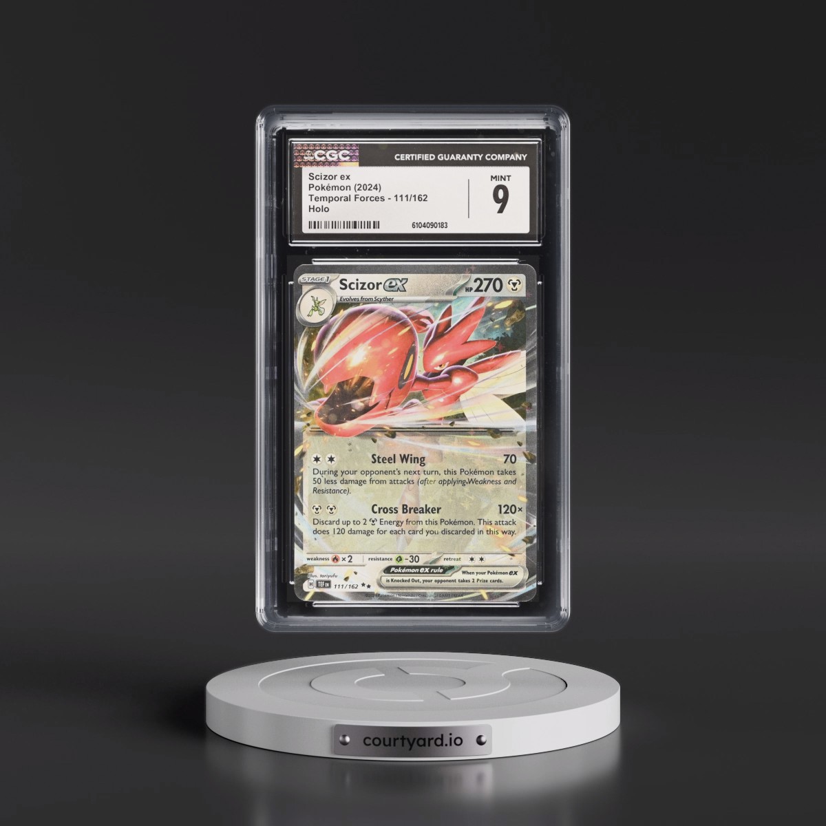 2023 Temporal Forces - TEF EN Scizor ex - Holo #111/162 CGC 9
