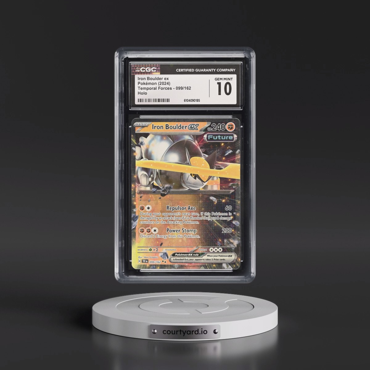 2023 Temporal Forces - TEF EN #099/162 Iron Boulder ex - Holo (CGC 10 GEM MINT)